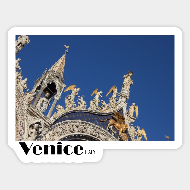 St Mark Basilica in Venice Sticker by chiaravisuals